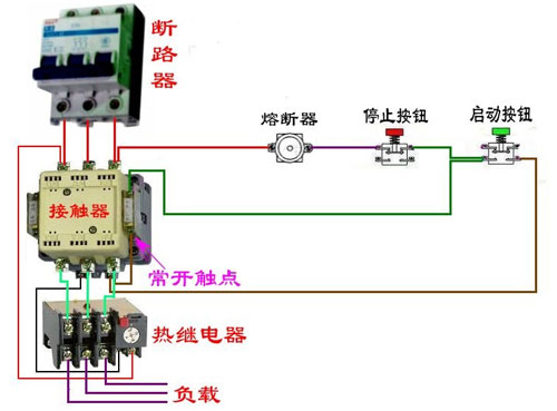 帶過熱保護的電路接線圖解