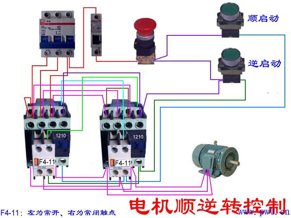 正反轉控制接線圖解