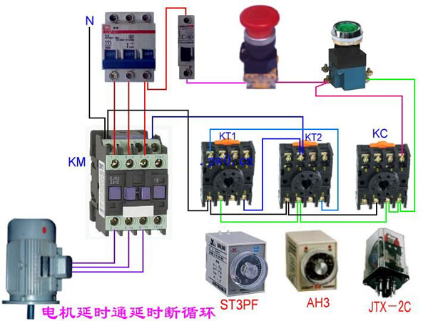 定時啟動,定時停機運行電路
